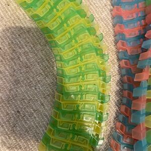 Magic Tracks Glow Colorful Interlocking Flexible Toy Tracks in Green and Yellow